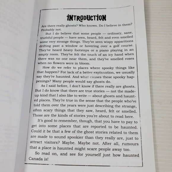 Haunted Canada by Pat Hancock True Ghost Stories Scholastic Canada 2003 Paperbac - Picture 7 of 16